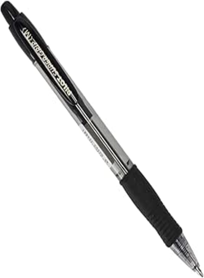 Pilot Super Grip 0.7mm tip, 0.3mm line width 1 retractable ballpoint pen - black ink